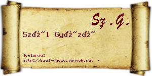 Szél Győző névjegykártya